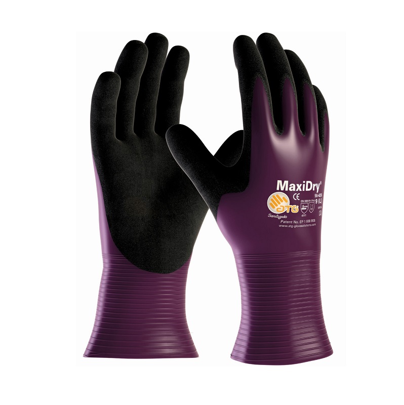 MaxiDry Ultra Lightweight Coated Nitrile Glove